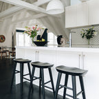 Fuji Barstool - Black Oak