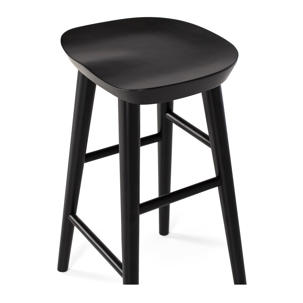 Fuji Barstool - Black Oak