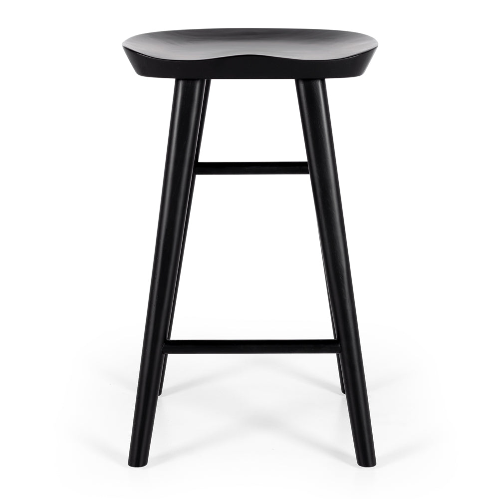Fuji Barstool - Black Oak