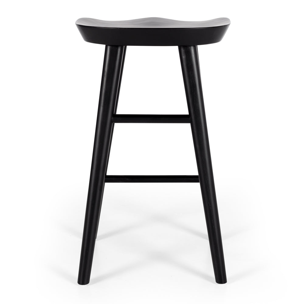 Fuji Barstool - Black Oak