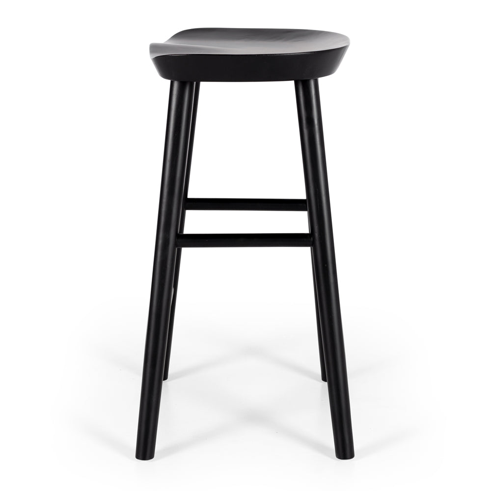 Fuji Barstool - Black Oak
