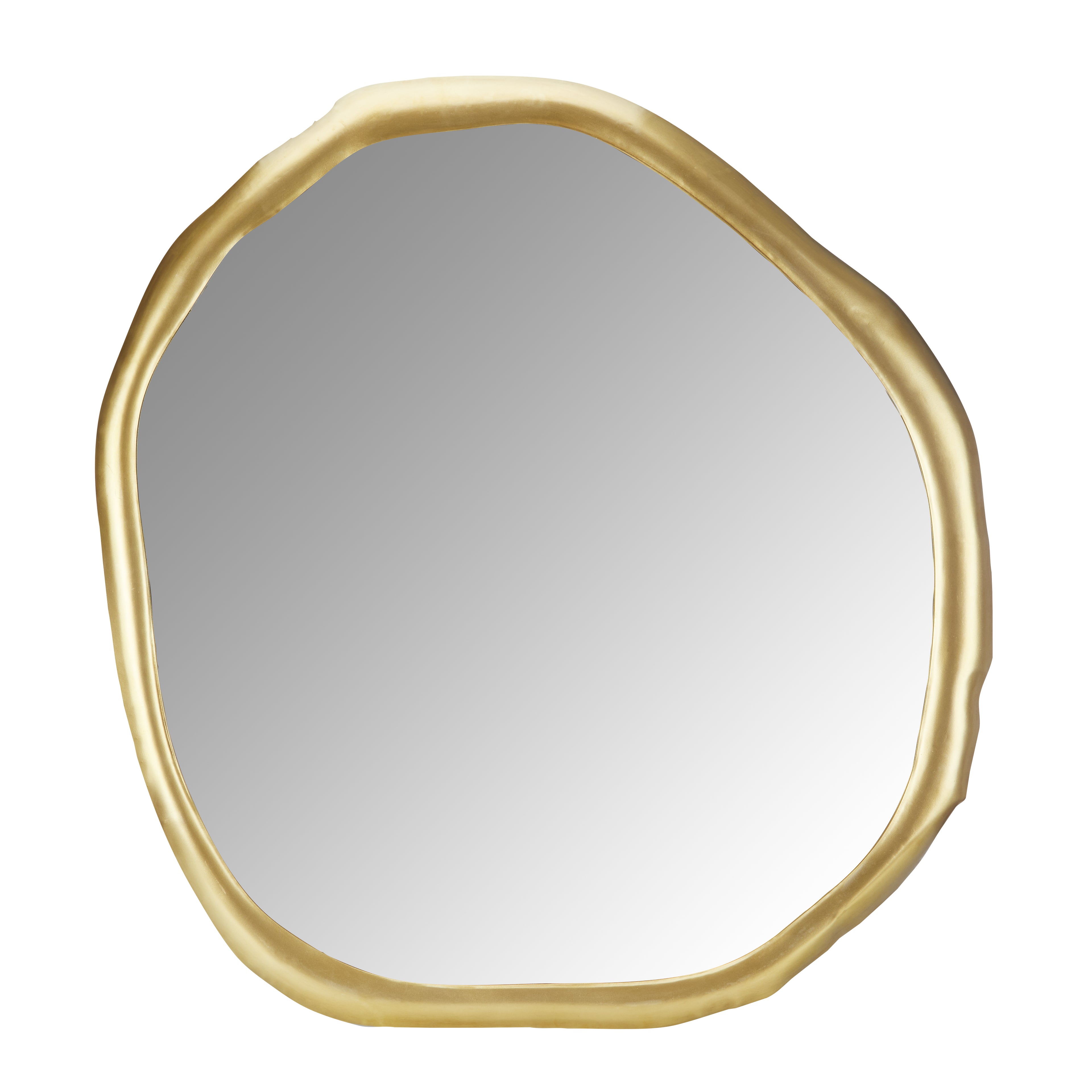 Organic Form Mirror - Gold