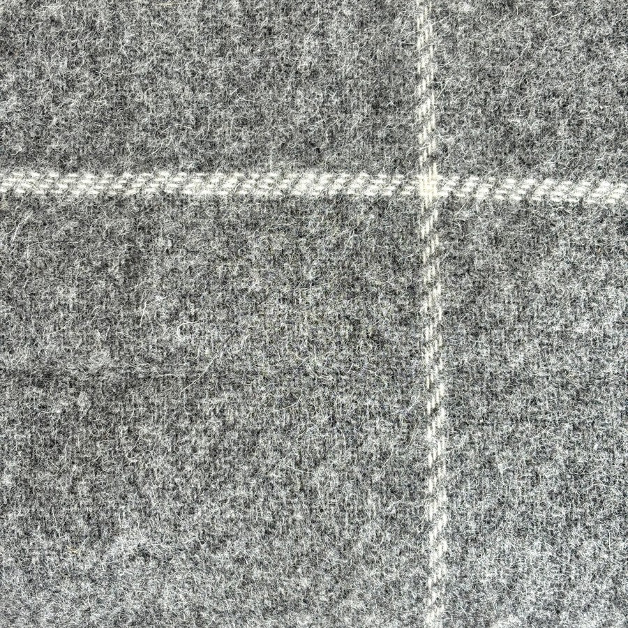 Woola 100% NZ Wool Throw - Grey Check