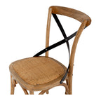 Villa - X Back Dining Chair - Smoked Oak