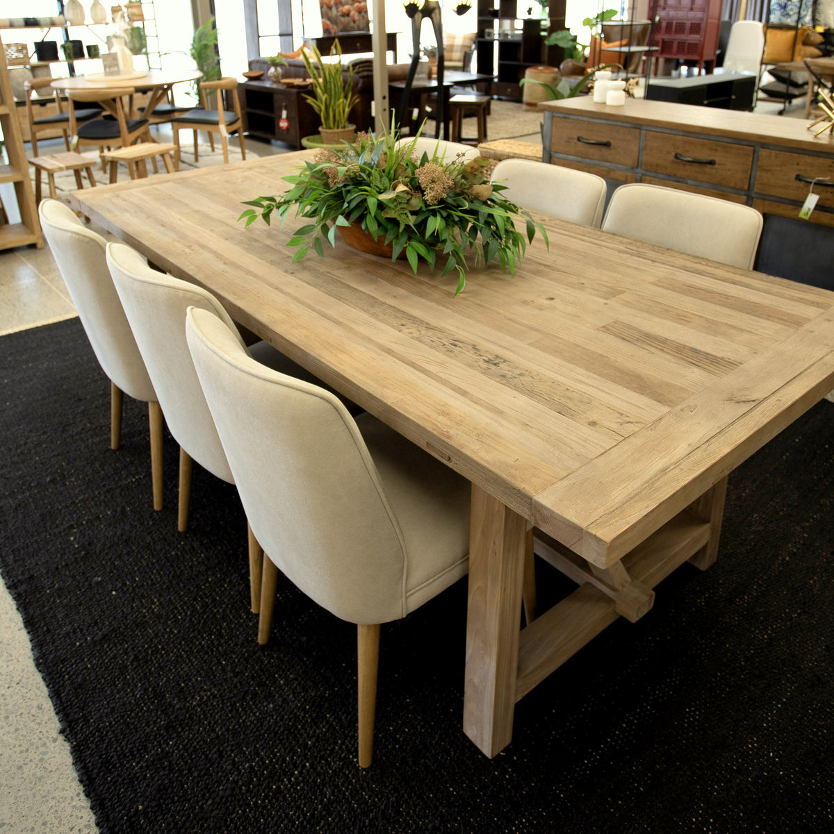 Henri Dining Table - Natural |JAVA – Java Furniture