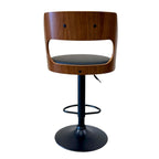 Hudson Straight Back Bar Stool - Black/Black Matte