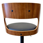 Hudson Straight Back Bar Stool - Black/Black Matte