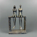 Couple Sitting Statue