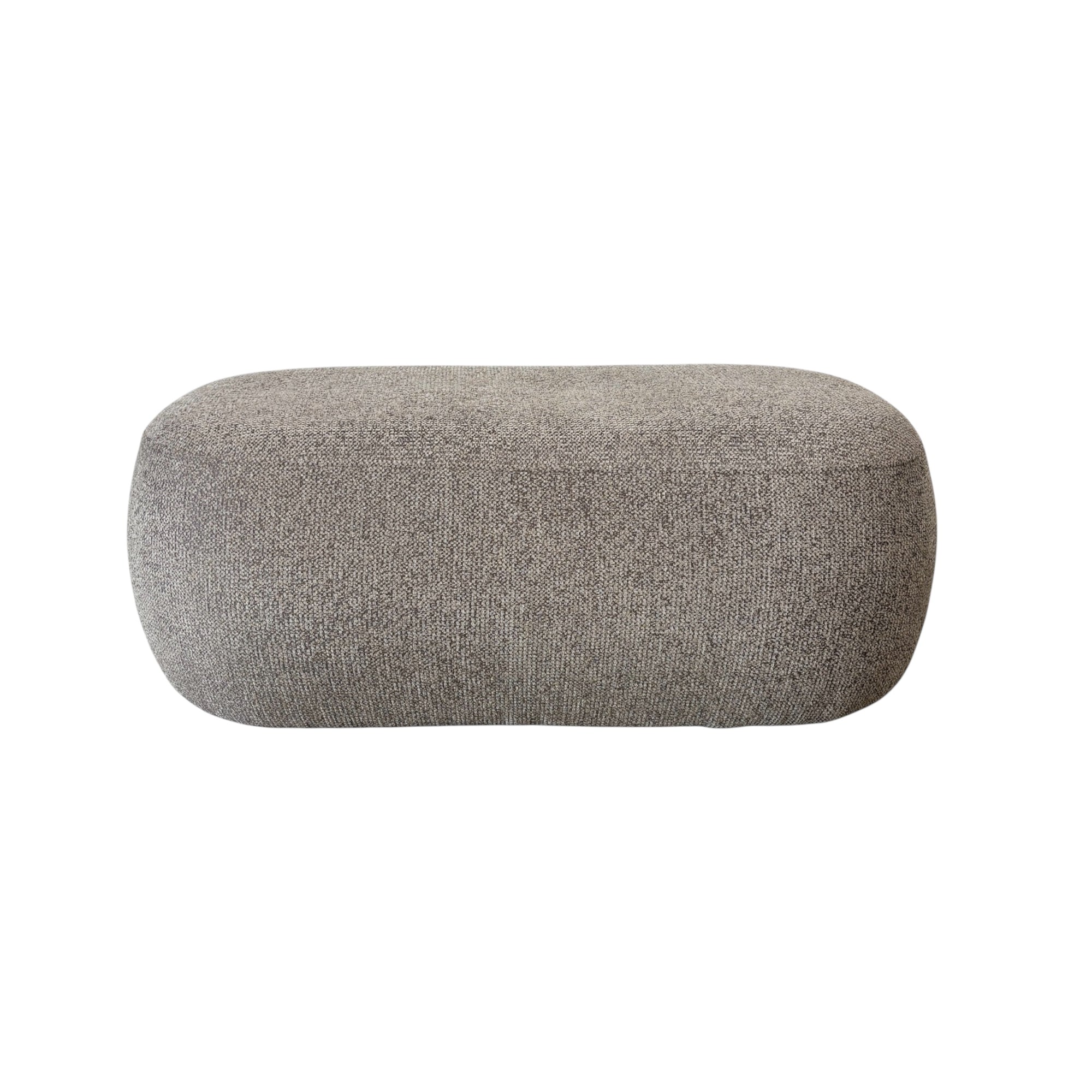 Metro Oval Ottoman - Latte
