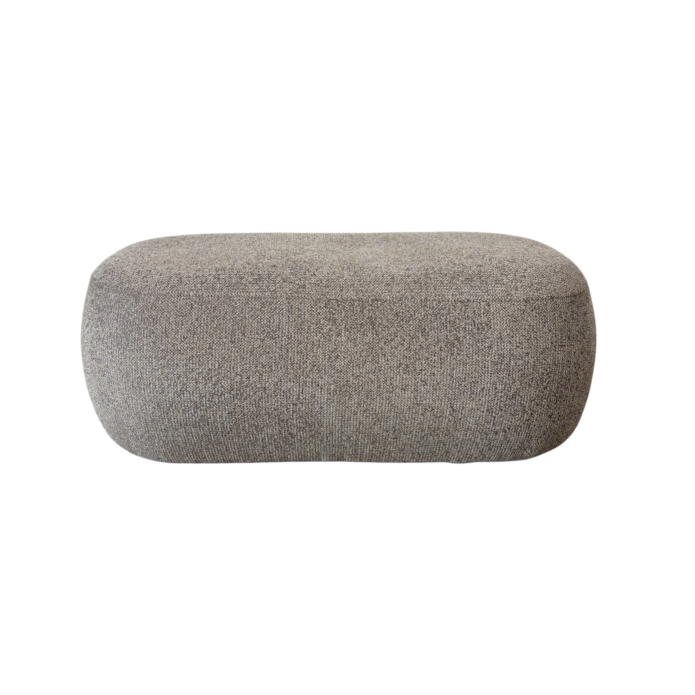 Metro Oval Ottoman - Latte