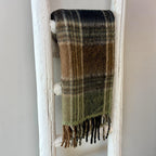 Bliss Wool/Mohair Throw - Olive/Ink/Walnut/Taupe