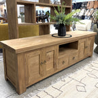 Natural Teak TV Stand