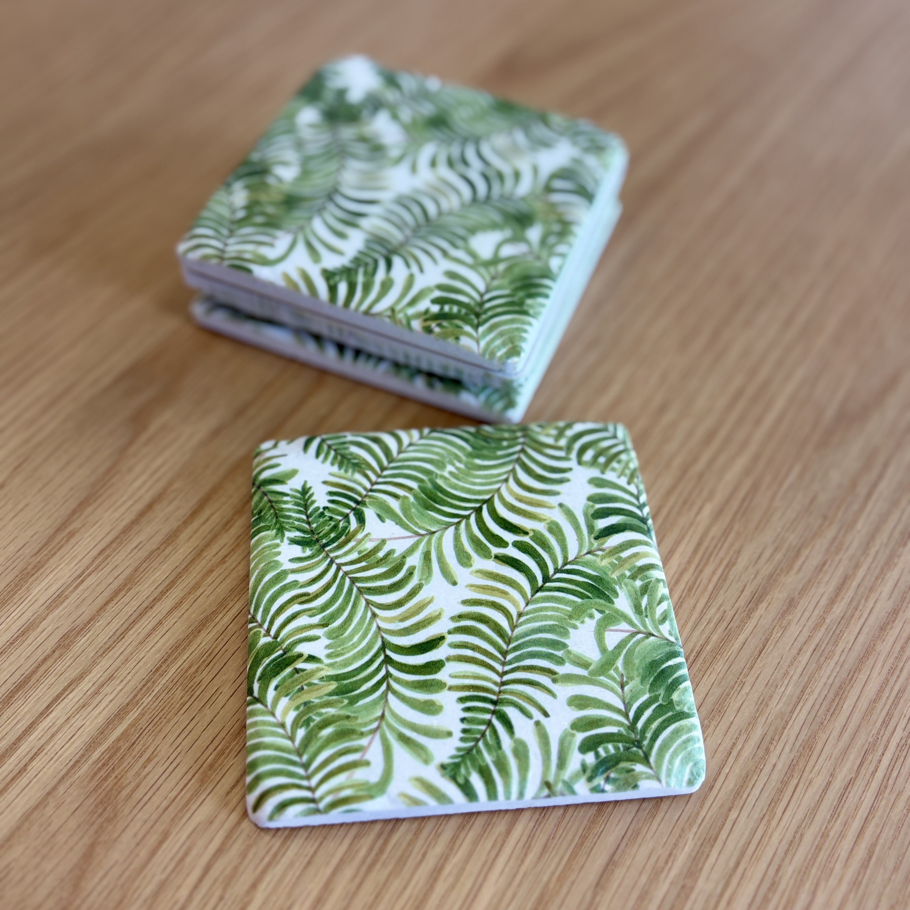 A Good Fern Resin Coasters - S4