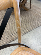 X Back Dining Chair - Natural Distressed