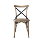 X Back Dining Chair - Natural Distressed