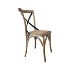 X Back Dining Chair - Natural Distressed