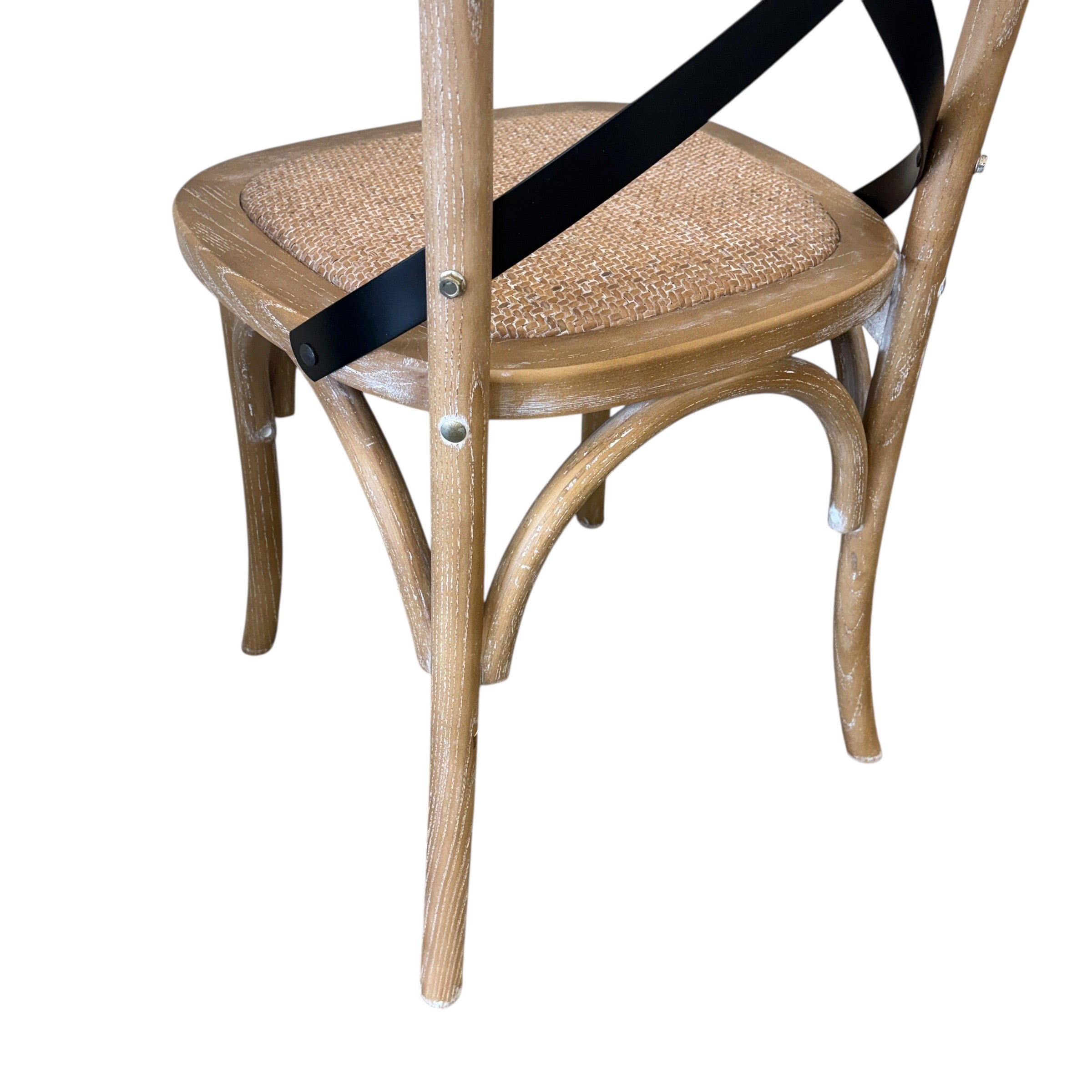 X Back Dining Chair - Natural Distressed