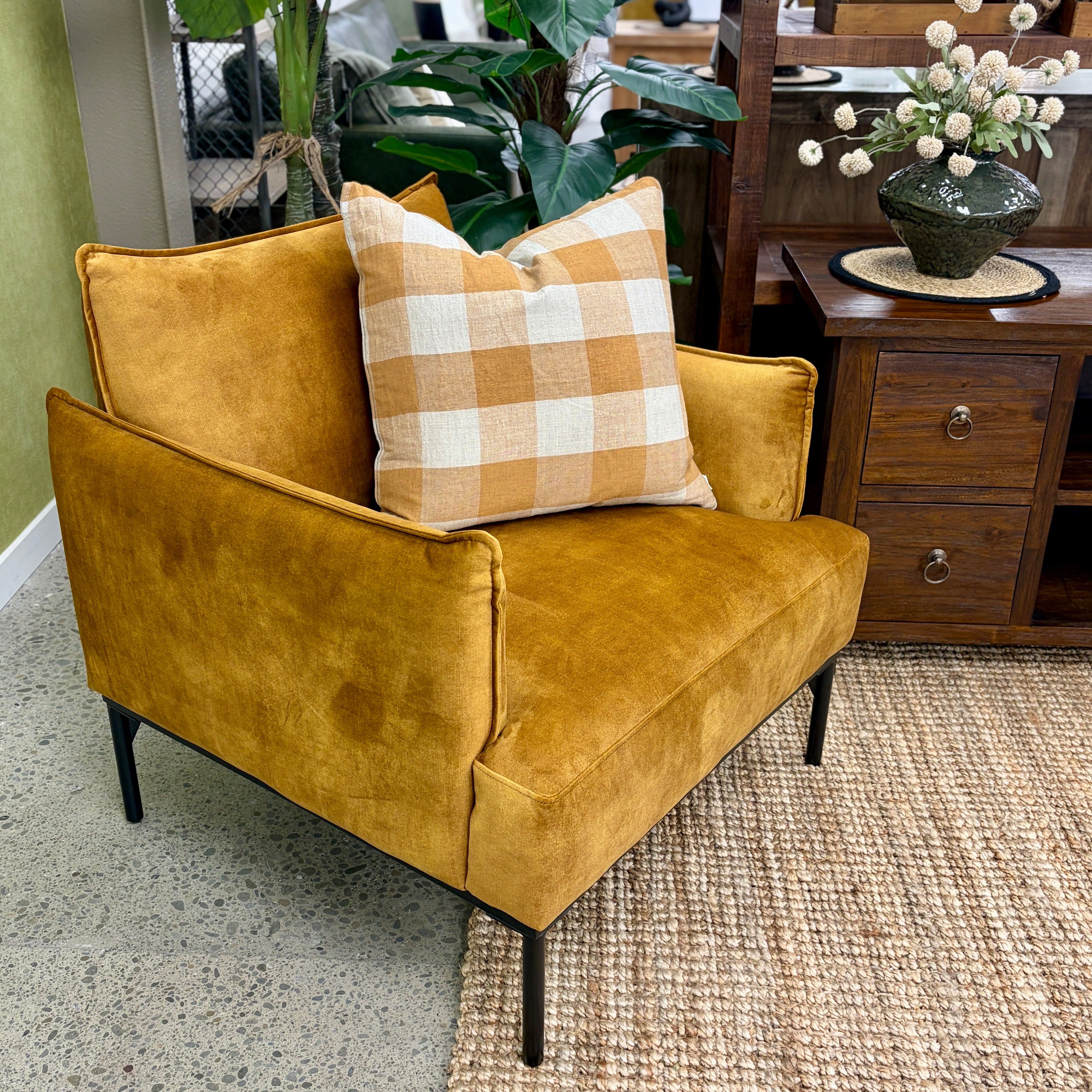 Sydney Armchair- Gold