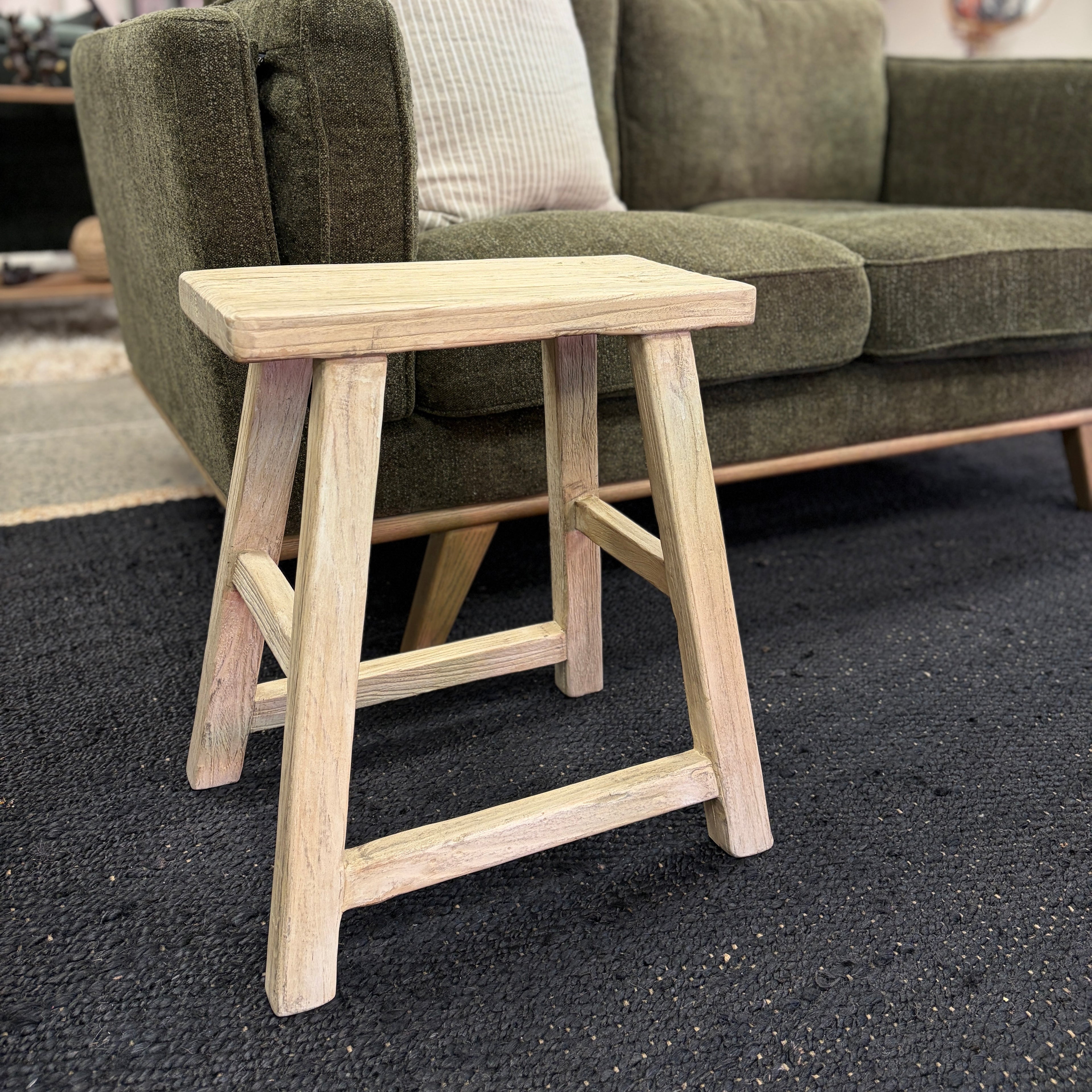 Martha Timber Stool - Natural