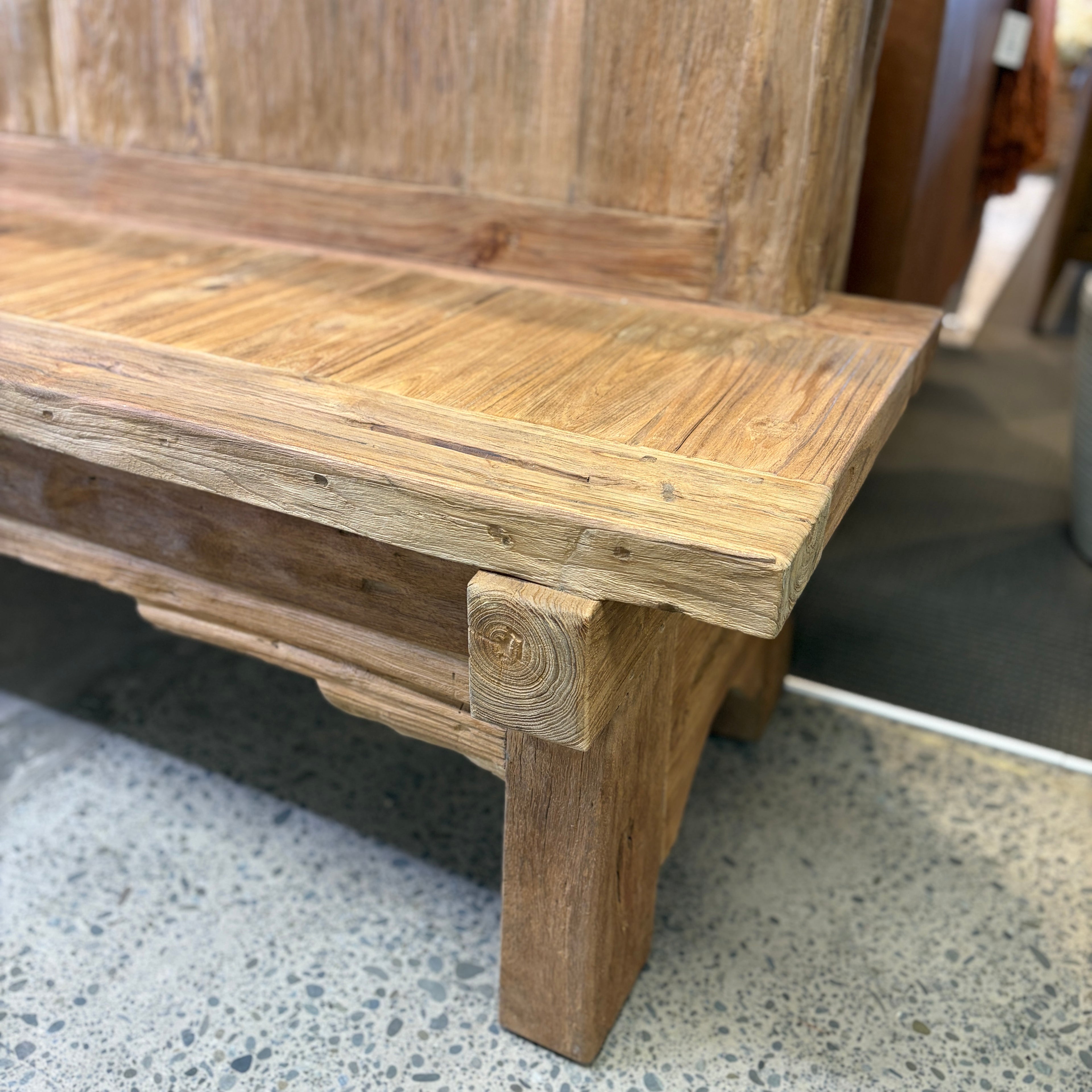 Reclaimed Teak Outdoor Bench - 200cm