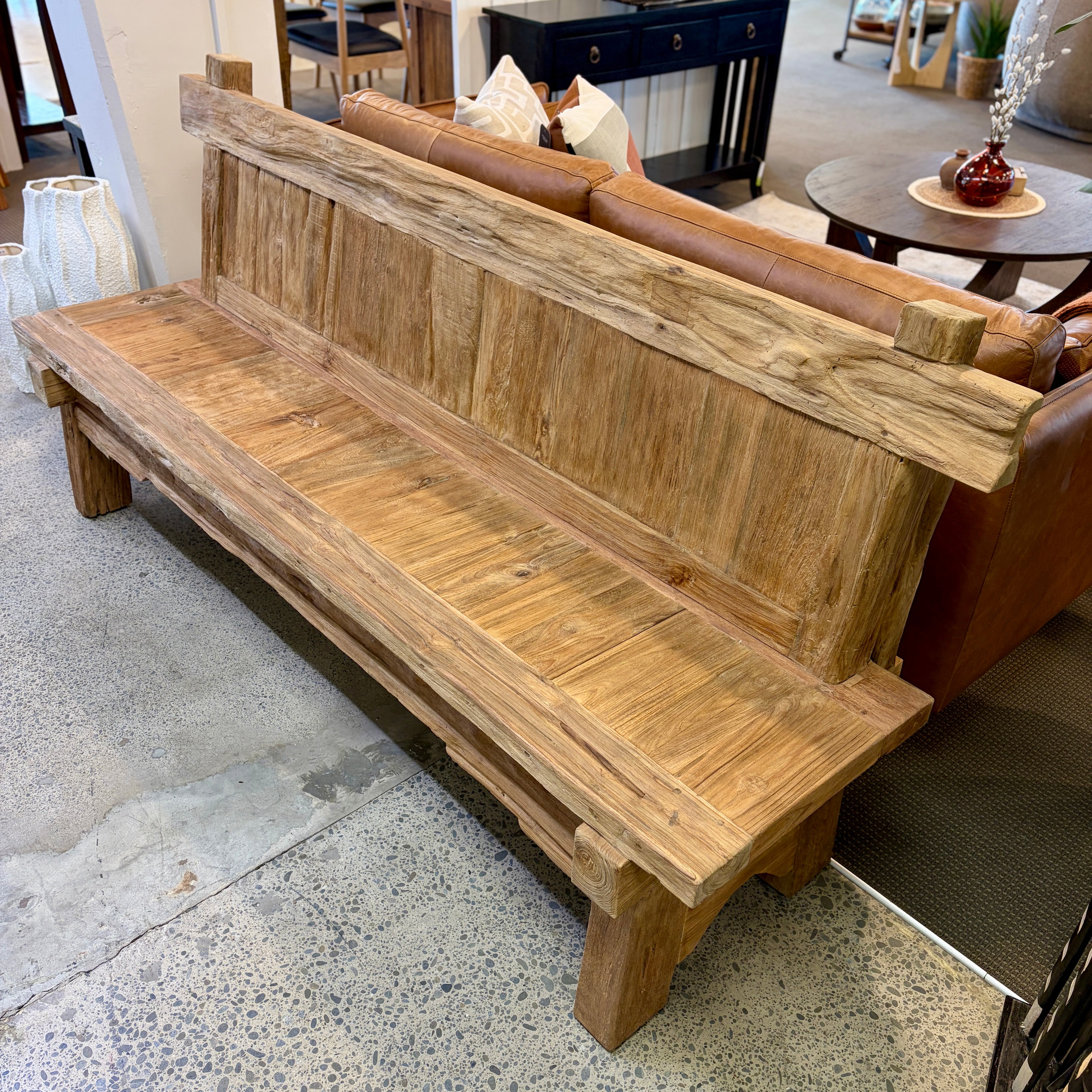 Reclaimed Teak Outdoor Bench - 200cm