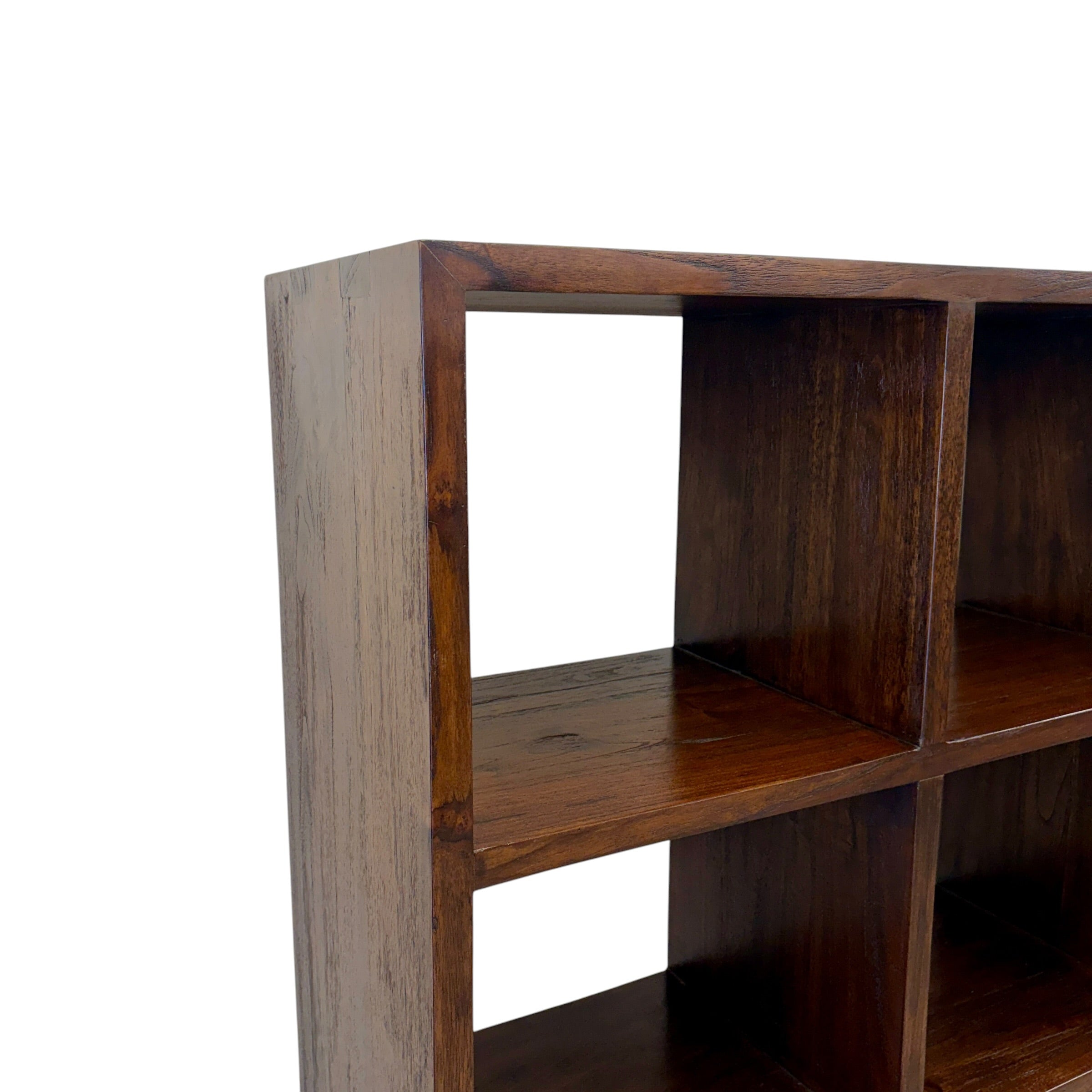 Cube Bookcase 8 - Rustic Teak