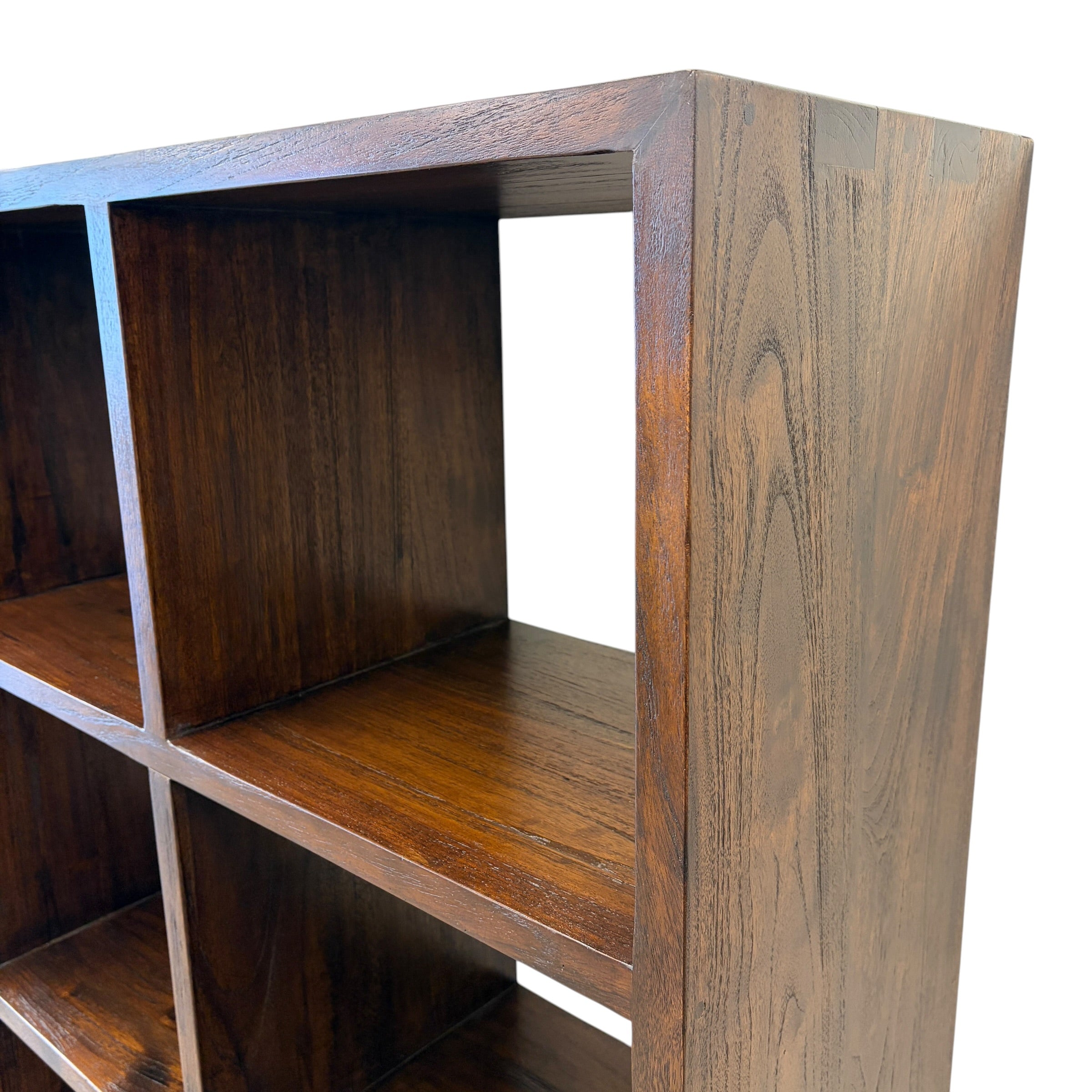 Cube Bookcase 8 - Rustic Teak