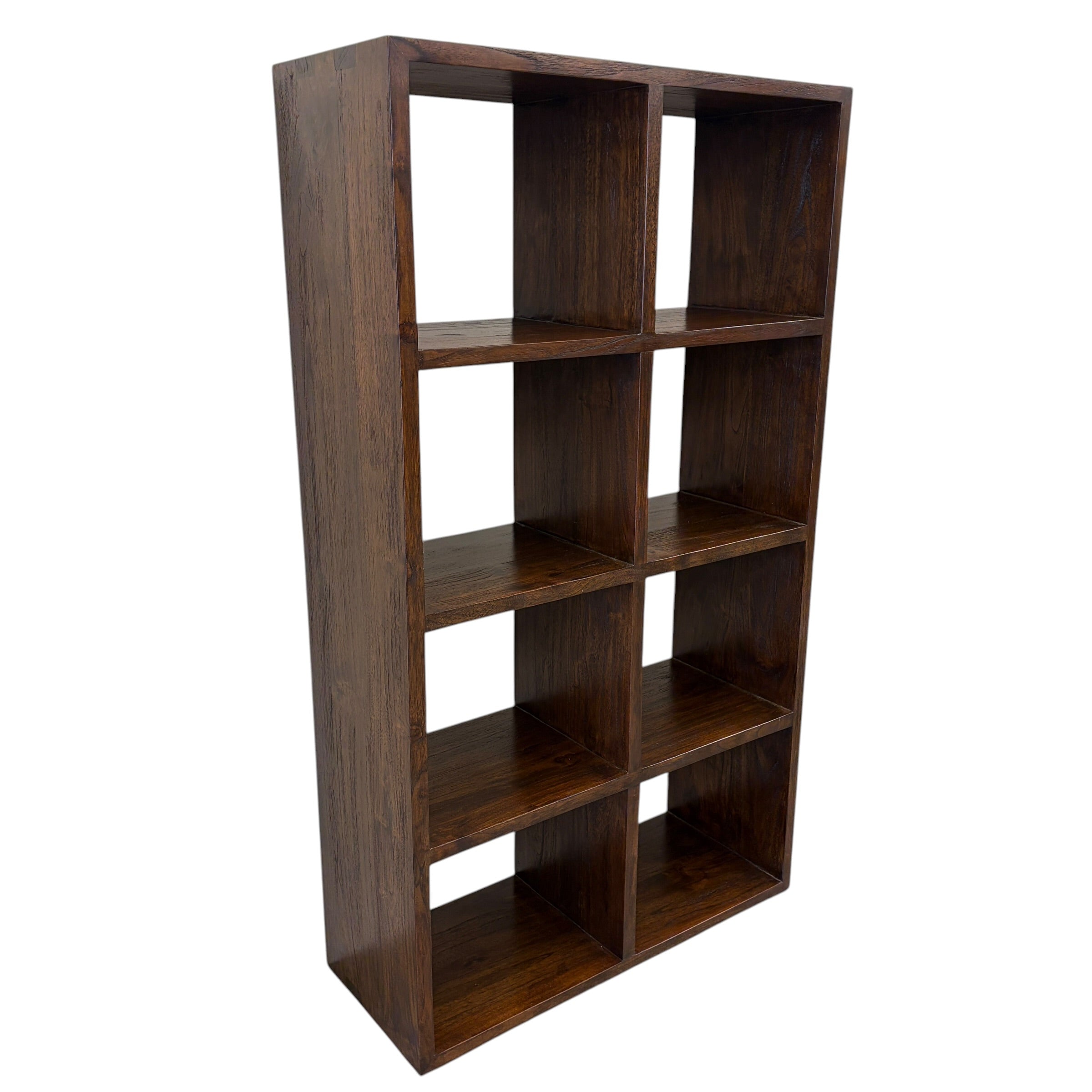 Cube Bookcase 8 - Rustic Teak