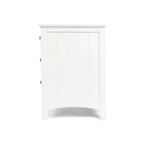 Jessica 3drw Bedside - White