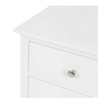 Jessica 3drw Bedside - White