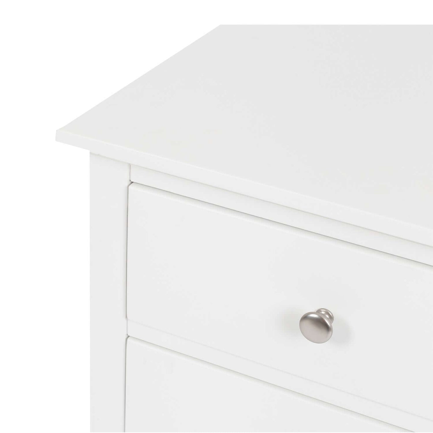 Jessica 3drw Bedside - White