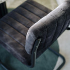 Blake Dining Chair - Anthracite Grey Velvet
