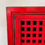 Lattice 2 Door Cupboard - Red