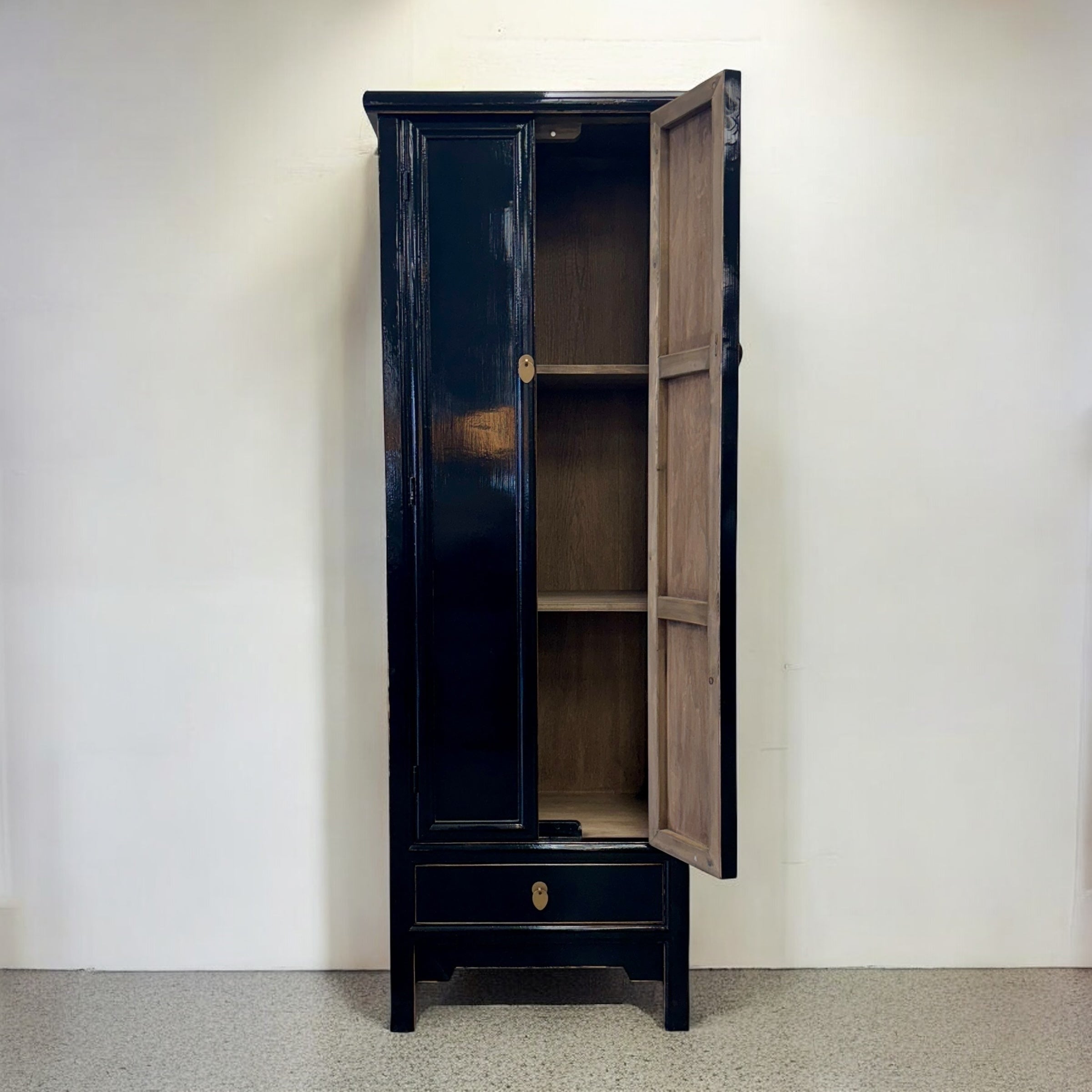 Lina 2 Door Cabinet - Black