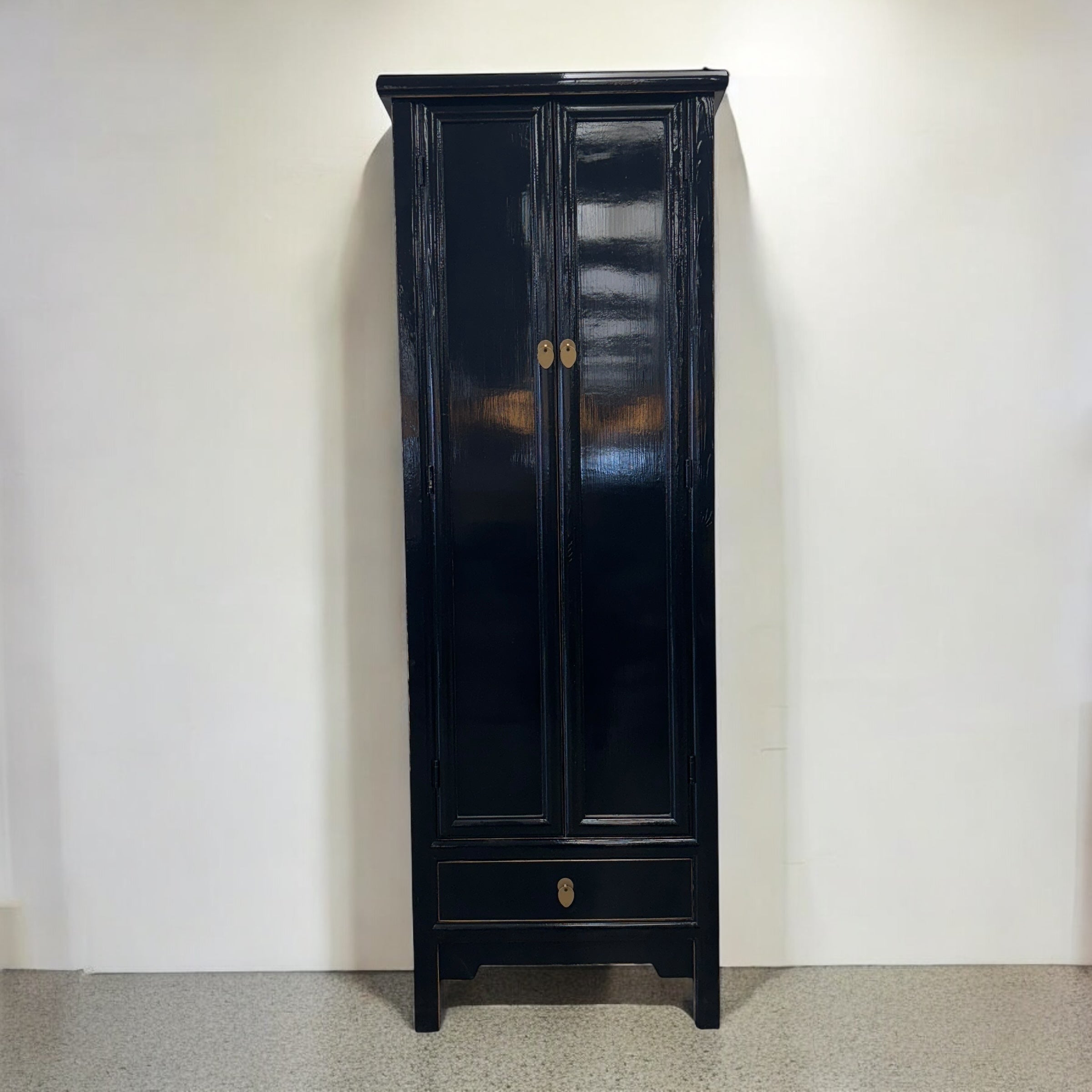 Lina 2 Door Cabinet - Black