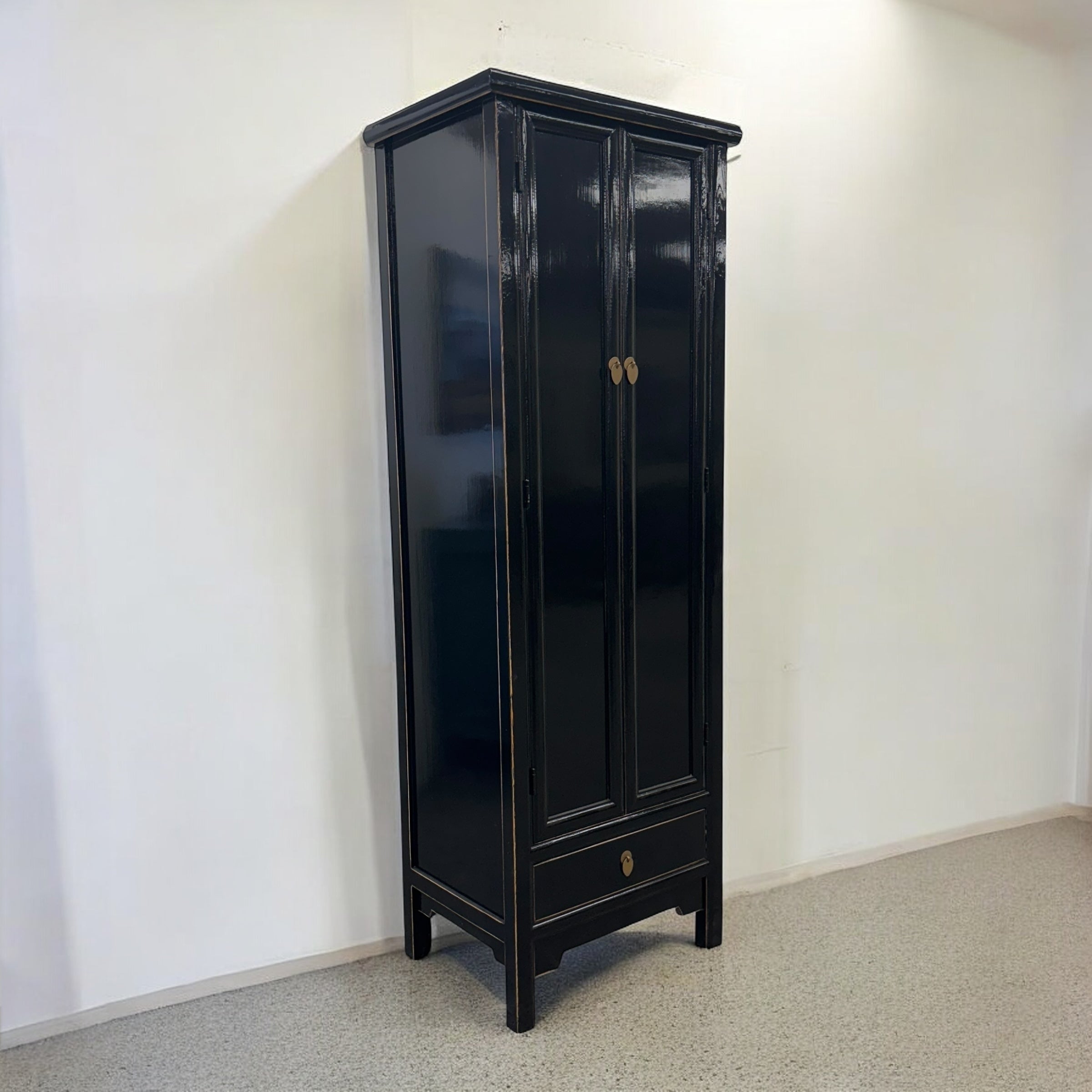 Lina 2 Door Cabinet - Black