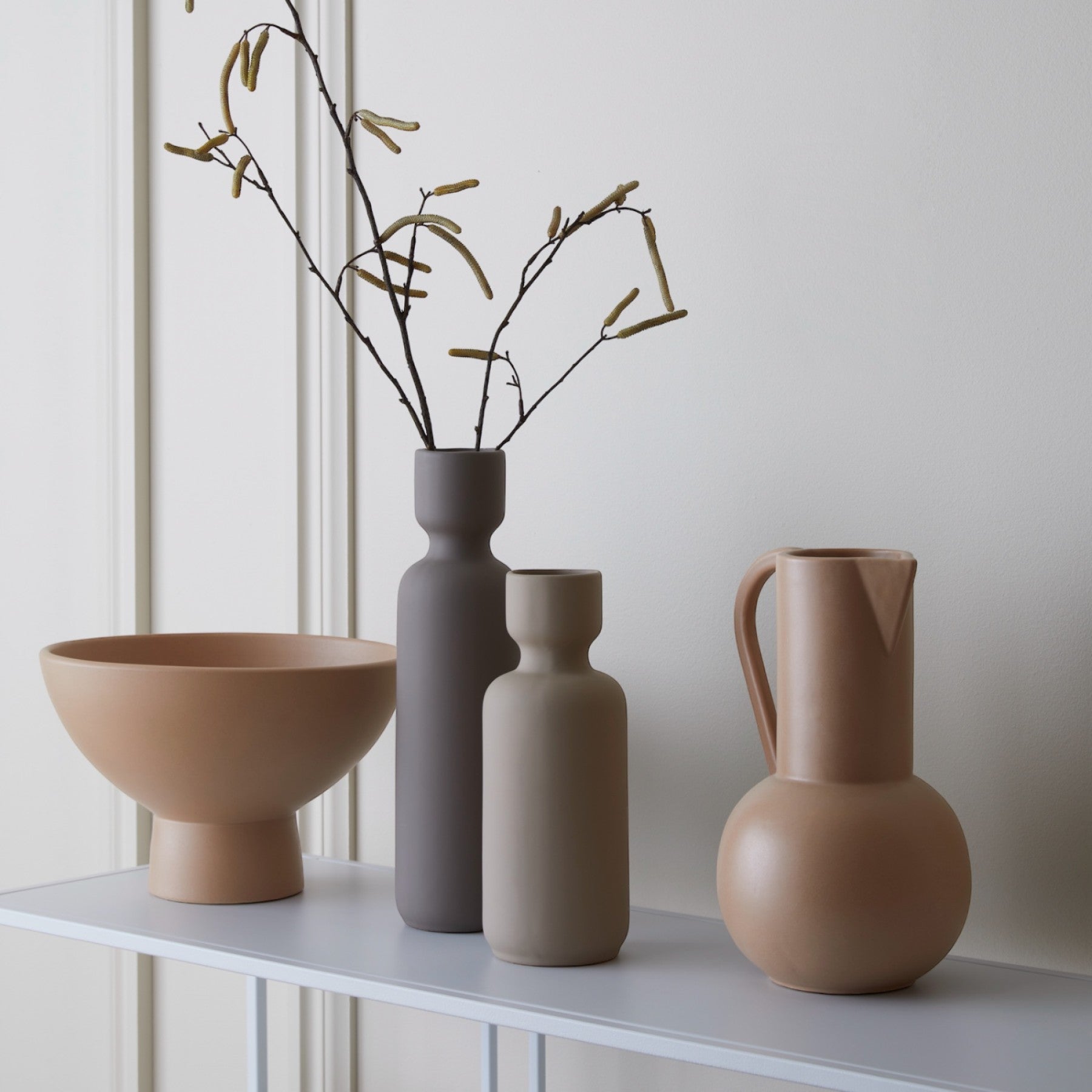 Lara Vase - Light Grey