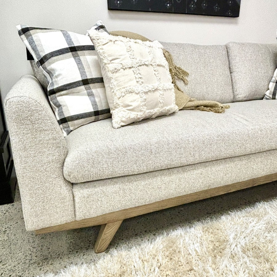 Lucca Fabric Sofa - Oat