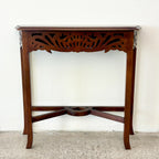 Lucy Filigree Hall Table - Walnut