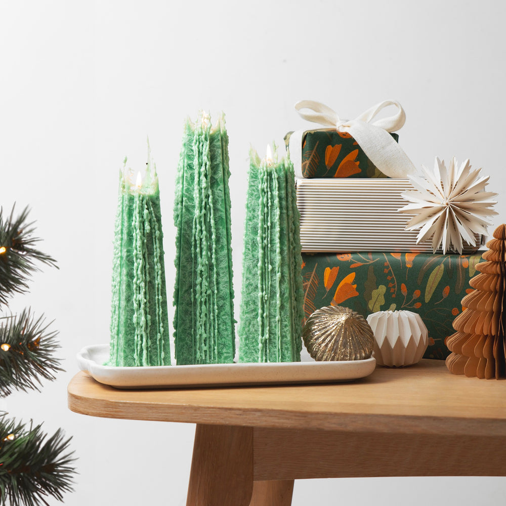 Living Light Icicle Candle - Festive Pine