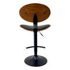 Manhattan Oval Back Bar Stool - Black/Black Matte