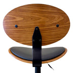 Manhattan Oval Back Bar Stool - Black/Black Matte