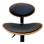 Manhattan Oval Back Bar Stool - Black/Black Matte