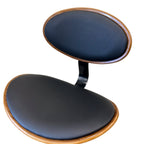 Manhattan Oval Back Bar Stool - Black/Black Matte
