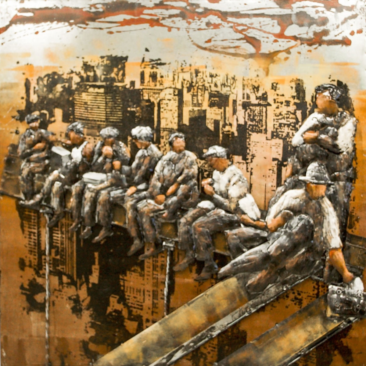 Men On The Beam - Metal Art |JAVA – Java Furniture
