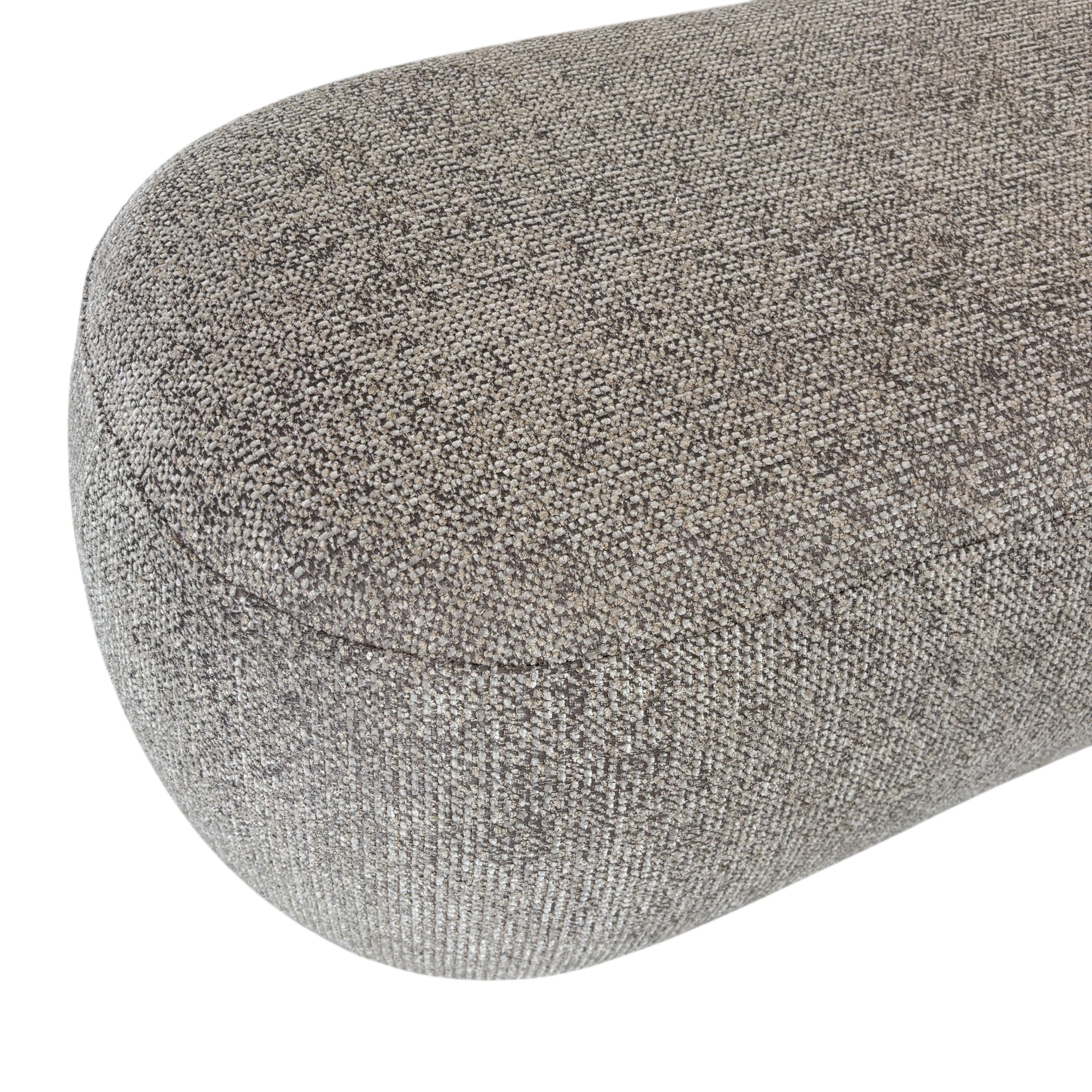 Metro Oval Ottoman - Latte