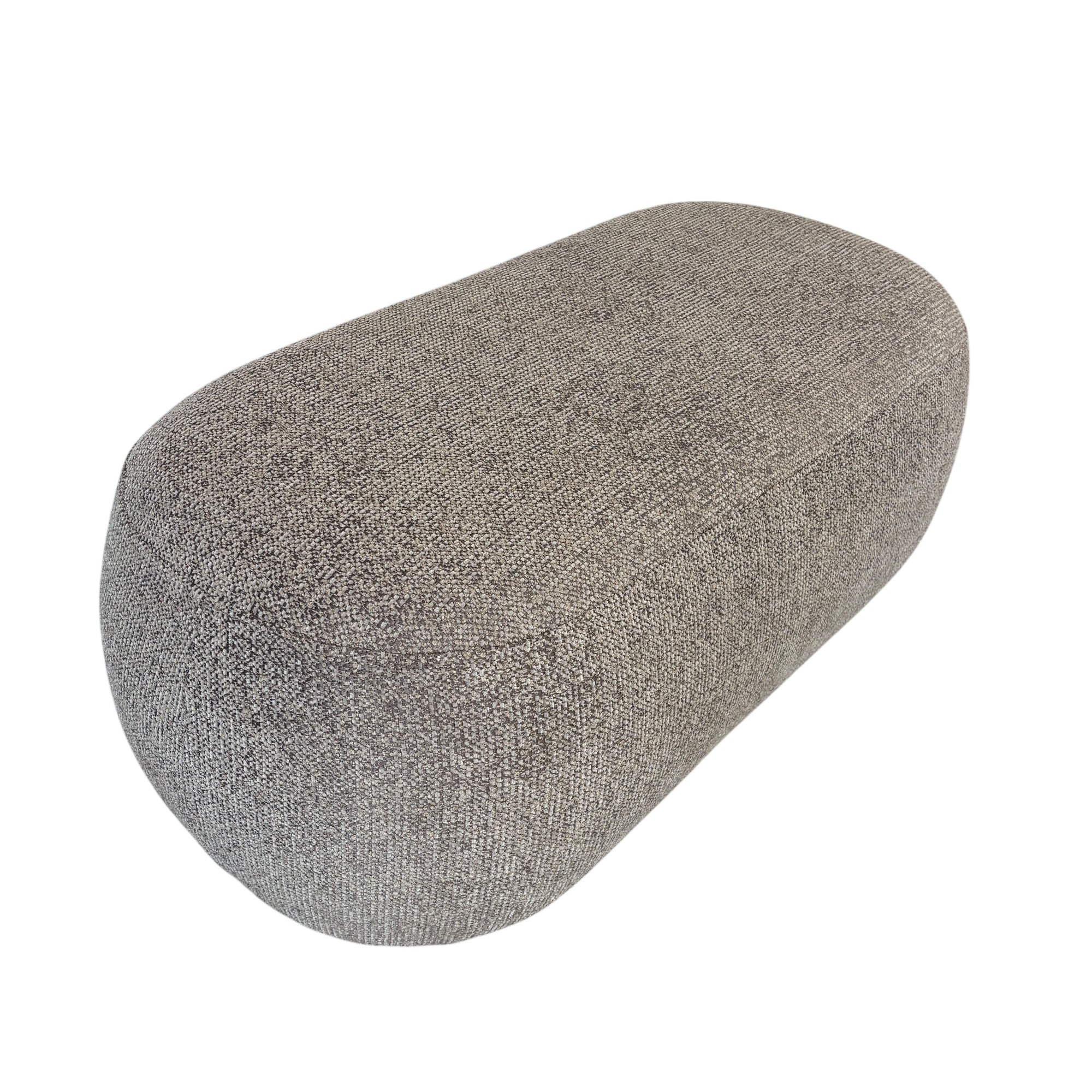 Metro Oval Ottoman - Latte