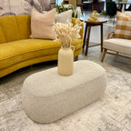 Metro Oval Ottoman - Sand