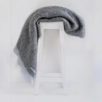 Windemere Mohair Throw - Pewter