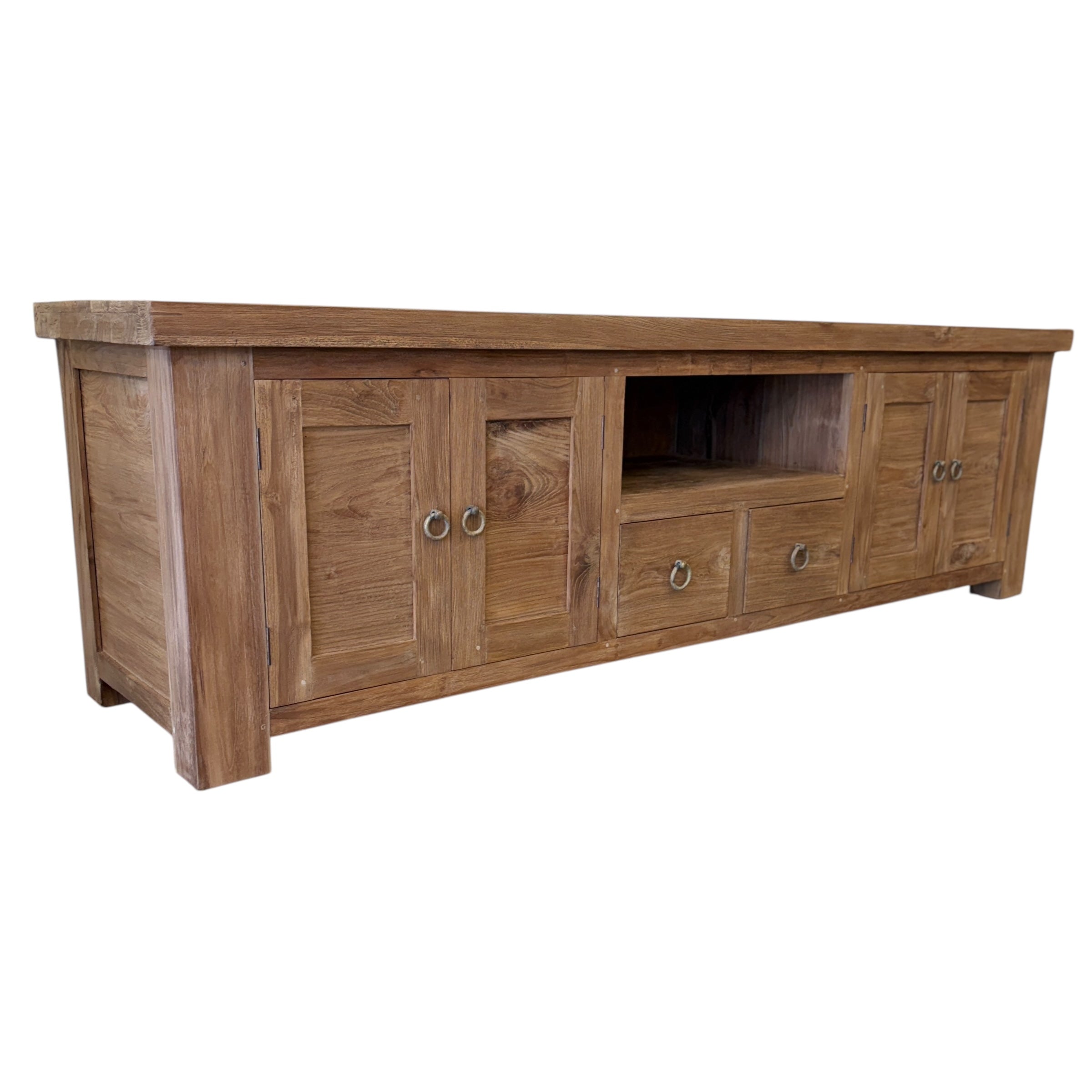 Natural Teak TV Stand